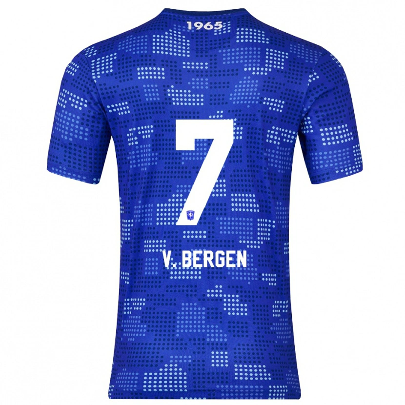 Danxen Men Mitchell Van Bergen #7 Blue Sky Blue Away Jersey 2025/26 T-Shirt