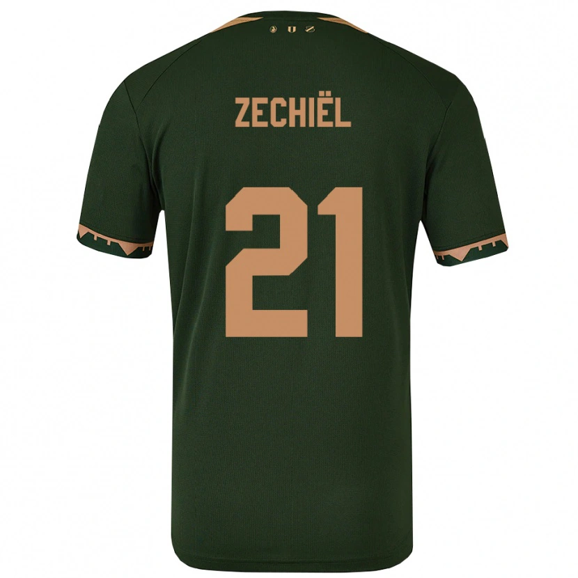 Danxen Men Gjivai Zechiël #21 Green Gold Away Jersey 2025/26 T-Shirt