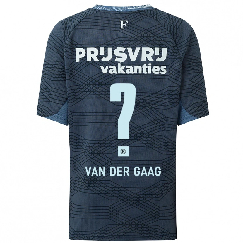 Danxen Men Bo Van Der Gaag #0 Black Gray Away Jersey 2025/26 T-Shirt