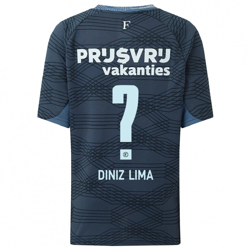 Danxen Men Lucas Diniz Lima #0 Black Gray Away Jersey 2025/26 T-Shirt