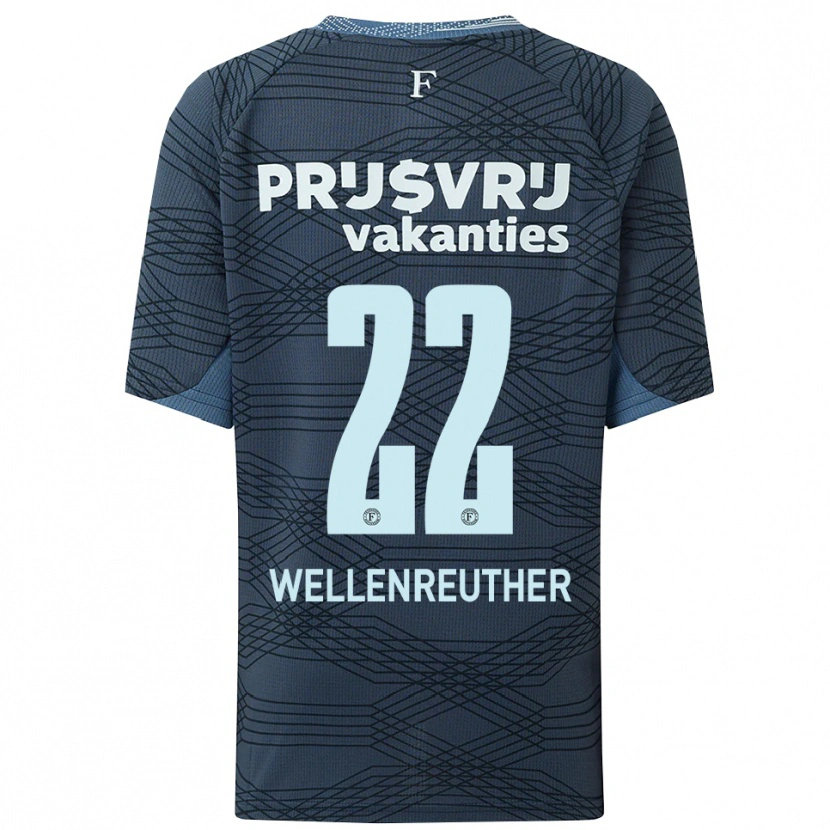 Danxen Men Timon Wellenreuther #22 Black Gray Away Jersey 2025/26 T-Shirt