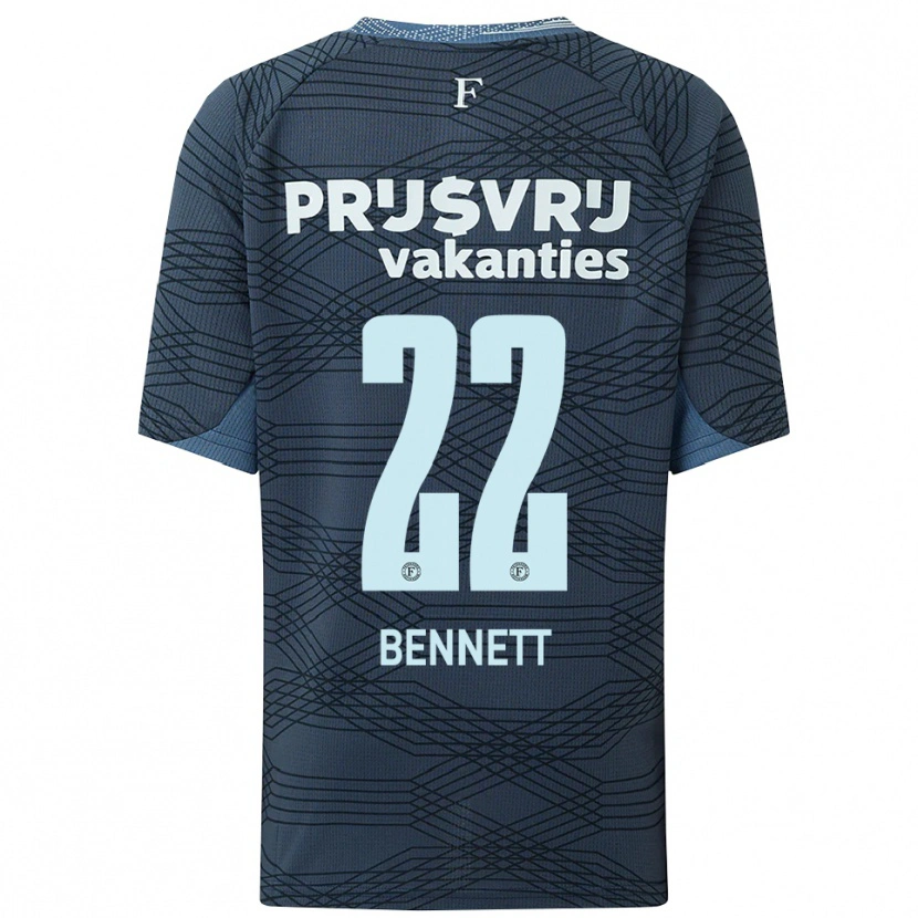 Danxen Men Walter Bennett #22 Black Gray Away Jersey 2025/26 T-Shirt
