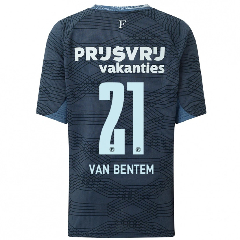 Danxen Men Tess Van Bentem #21 Black Gray Away Jersey 2025/26 T-Shirt