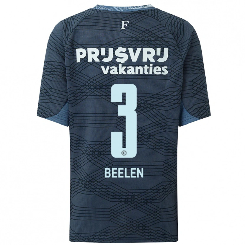 Danxen Men Thomas Beelen #3 Black Gray Away Jersey 2025/26 T-Shirt