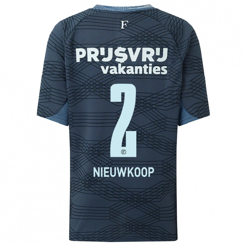 Danxen Men Bart Nieuwkoop #2 Black Gray Away Jersey 2025/26 T-Shirt