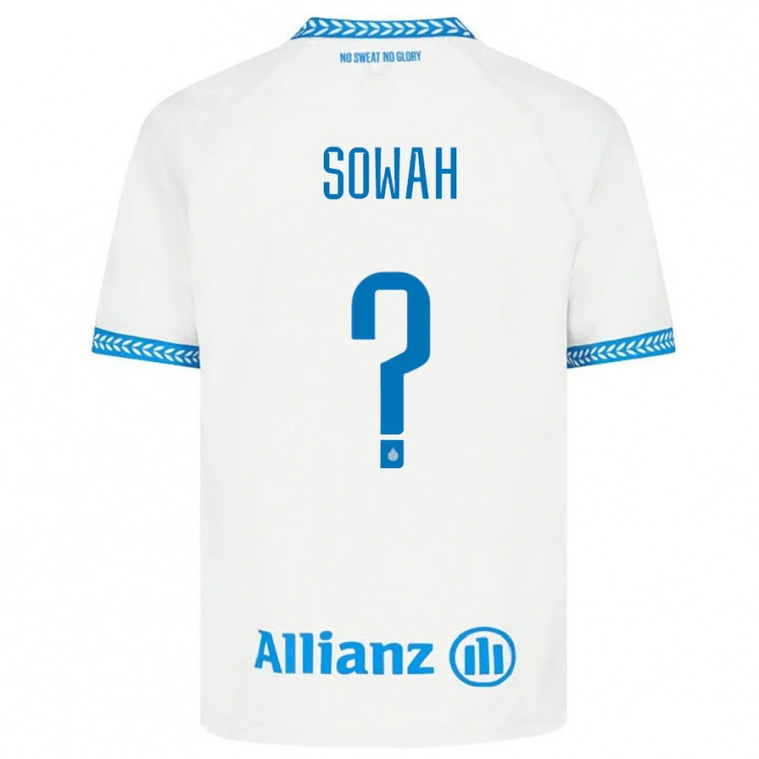 Danxen Men Kamal Sowah #0 Blue White Away Jersey 2025/26 T-Shirt