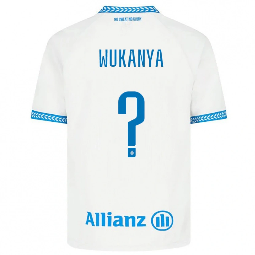 Danxen Men Stéphane Wukanya #0 Blue White Away Jersey 2025/26 T-Shirt