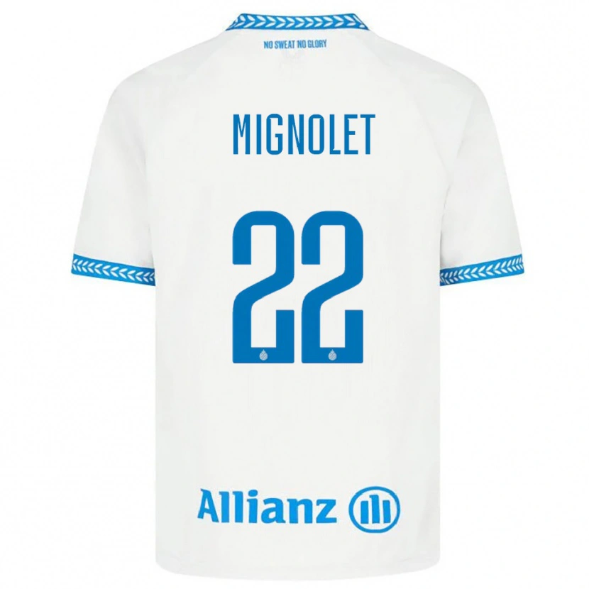 Danxen Men Simon Mignolet #22 Blue White Away Jersey 2025/26 T-Shirt