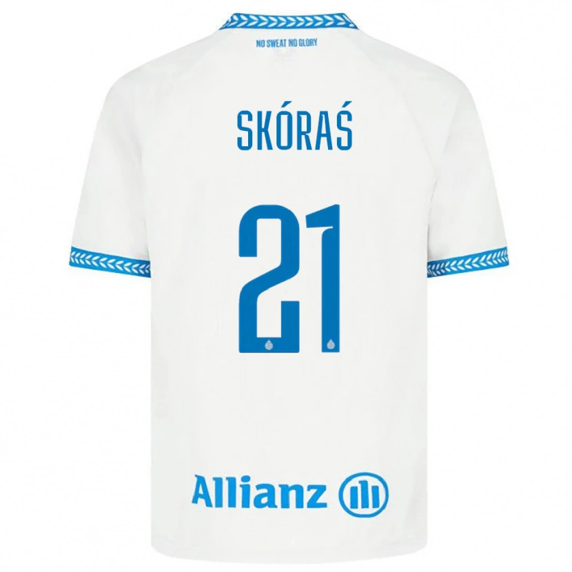 Danxen Men Michal Skoras #21 Blue White Away Jersey 2025/26 T-Shirt