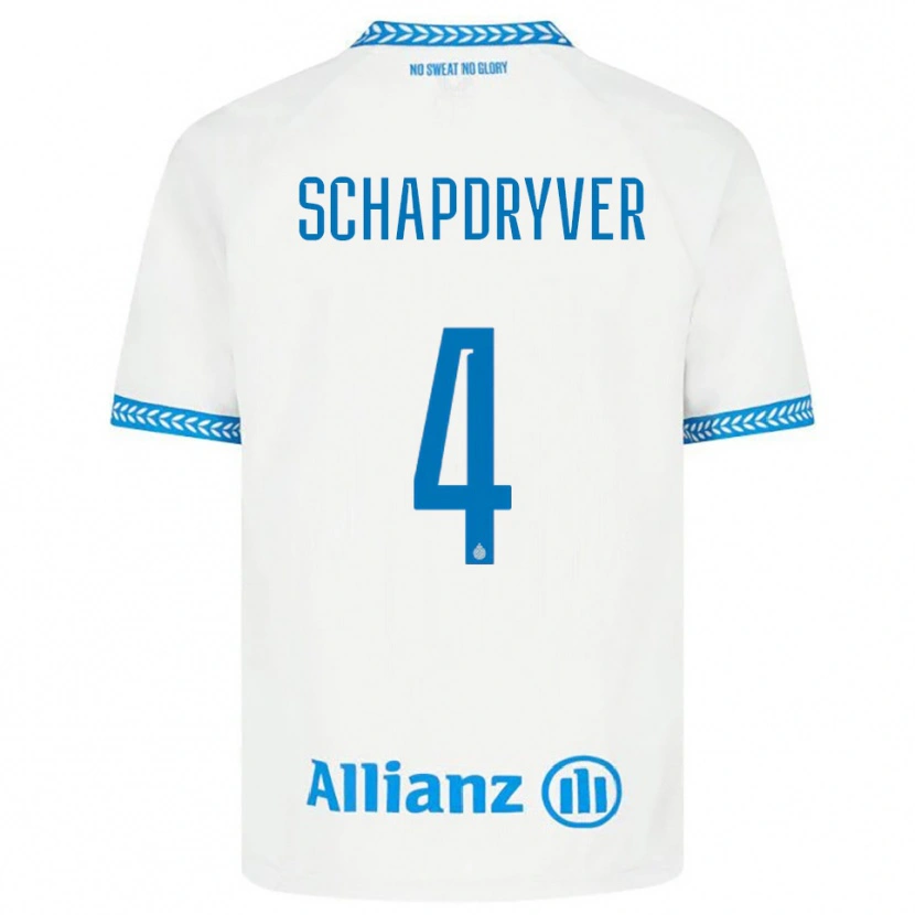 Danxen Men Emely Schapdryver #4 Blue White Away Jersey 2025/26 T-Shirt