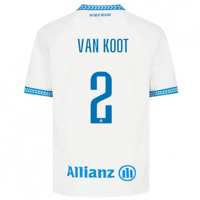 Danxen Men Moïsa Van Koot #2 Blue White Away Jersey 2025/26 T-Shirt