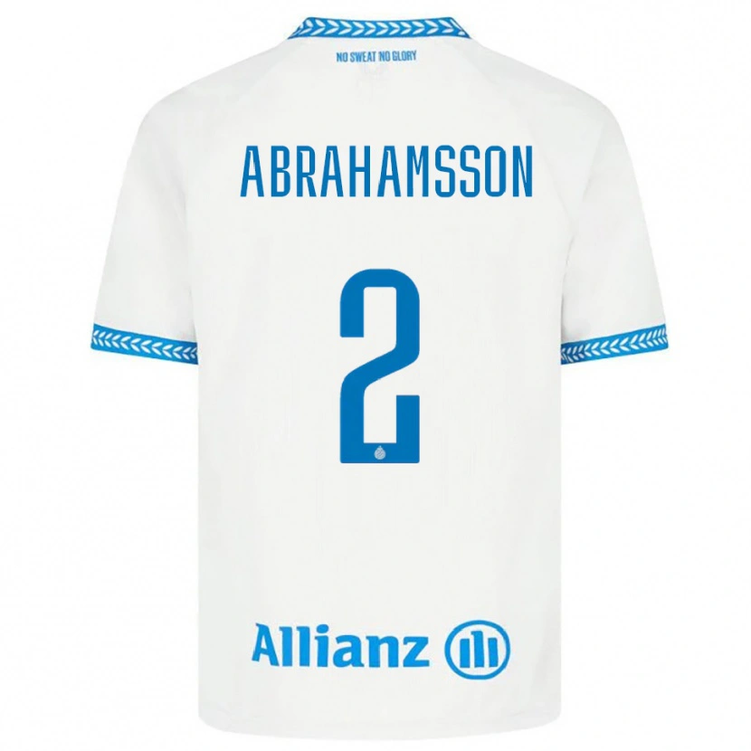 Danxen Men Sejde Abrahamsson #2 Blue White Away Jersey 2025/26 T-Shirt