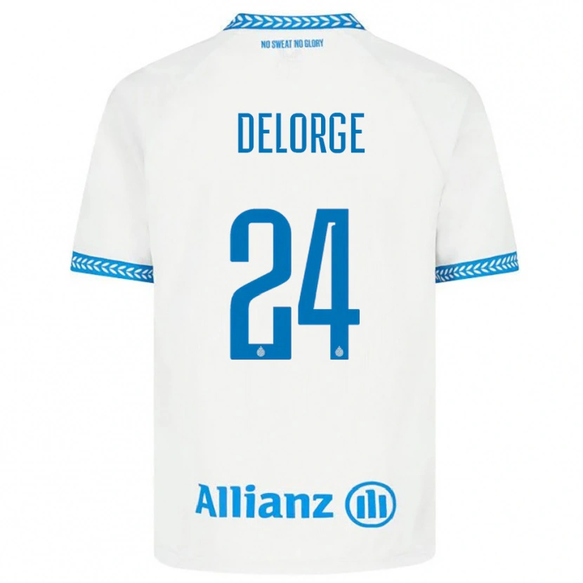 Danxen Men Lucas Delorge #24 Blue White Away Jersey 2025/26 T-Shirt