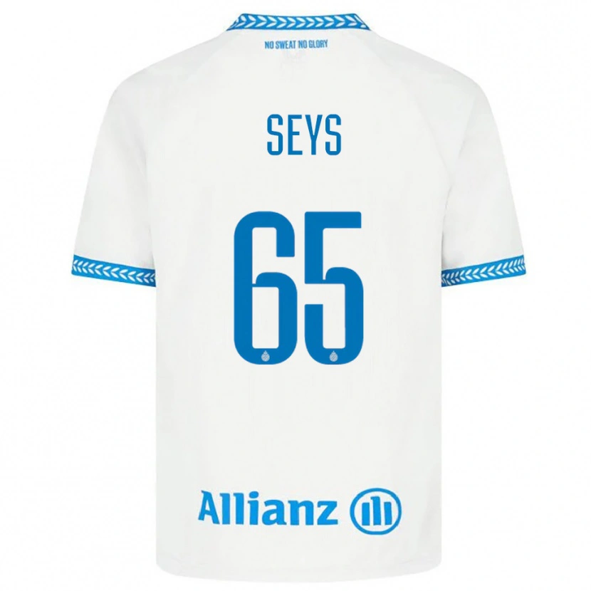 Danxen Men Joaquin Seys #65 Blue White Away Jersey 2025/26 T-Shirt