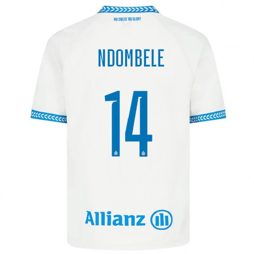 Danxen Men Don Ndombele #14 Blue White Away Jersey 2025/26 T-Shirt