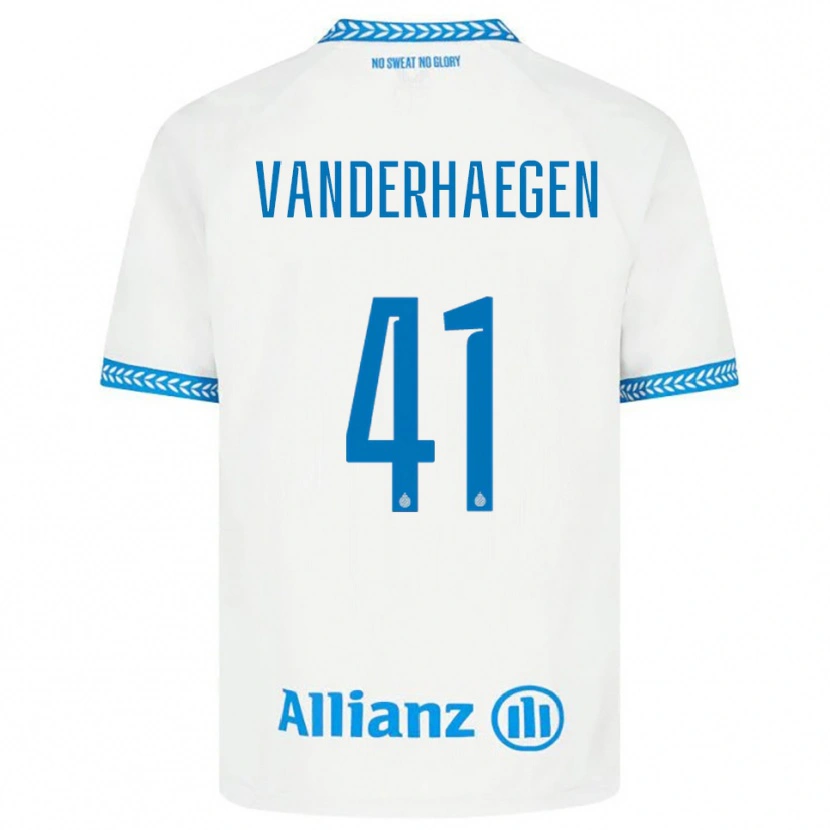 Danxen Men Lotte Vanderhaegen #41 Blue White Away Jersey 2025/26 T-Shirt
