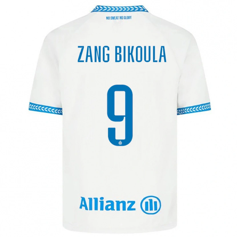 Danxen Men Véronique Zang Bikoula #9 Blue White Away Jersey 2025/26 T-Shirt