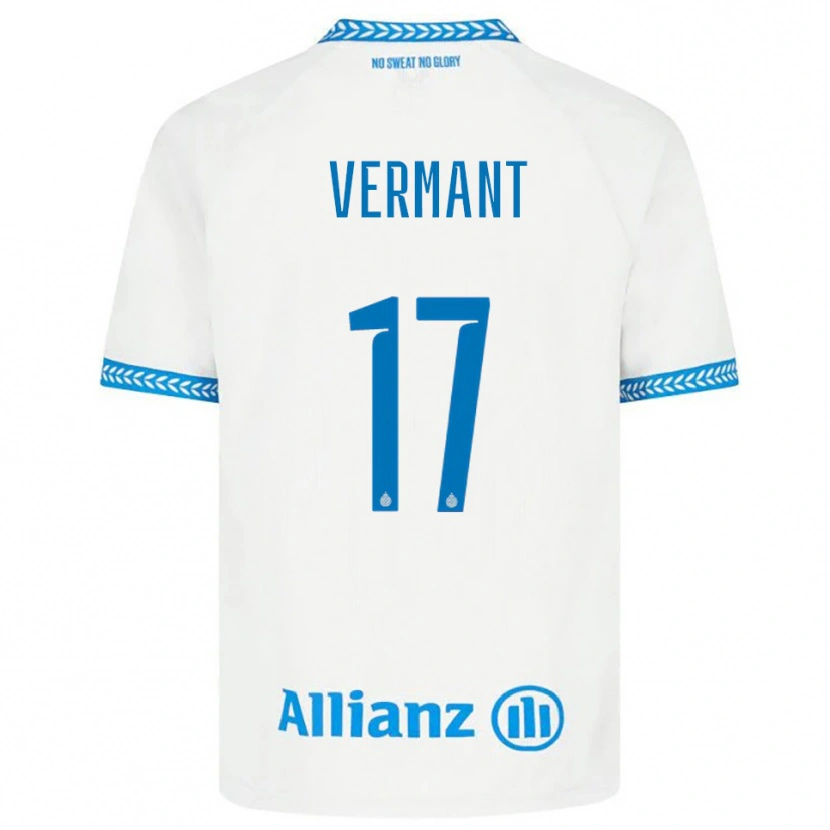 Danxen Men Romeo Vermant #17 Blue White Away Jersey 2025/26 T-Shirt