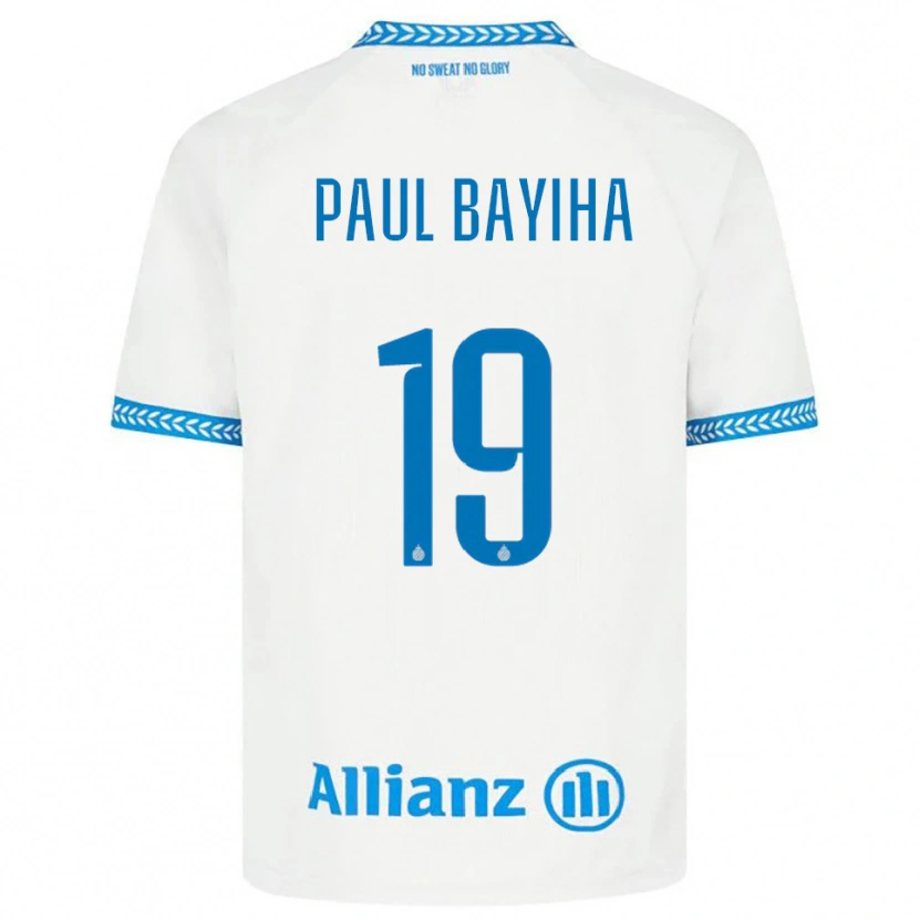 Danxen Men Jean-Paul Bayiha #19 Blue White Away Jersey 2025/26 T-Shirt