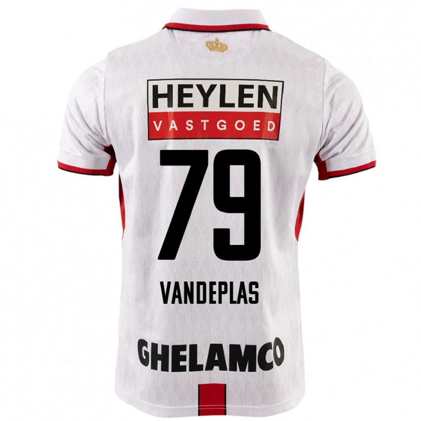 Danxen Men Gerard Vandeplas #79 White Red Away Jersey 2025/26 T-Shirt
