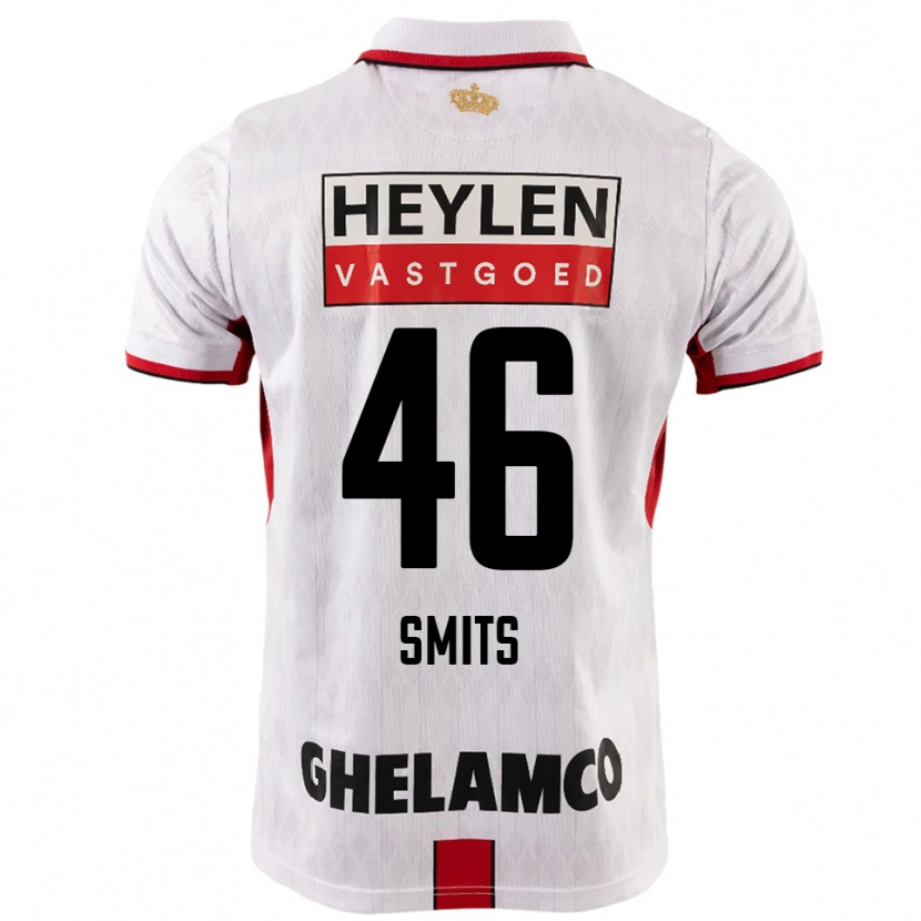 Danxen Men Milan Smits #46 White Red Away Jersey 2025/26 T-Shirt