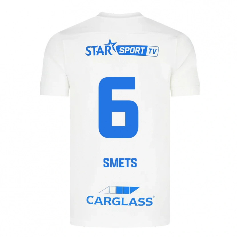 Danxen Men Matte Smets #6 White Blue Away Jersey 2025/26 T-Shirt