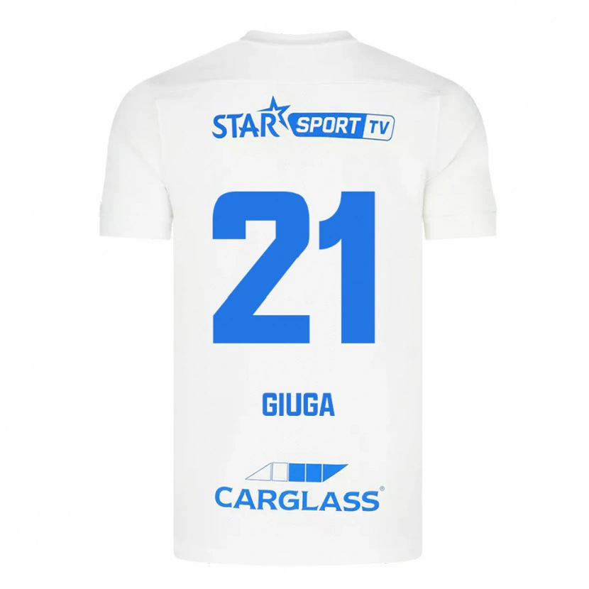 Danxen Men Anissa Giuga #21 White Blue Away Jersey 2025/26 T-Shirt