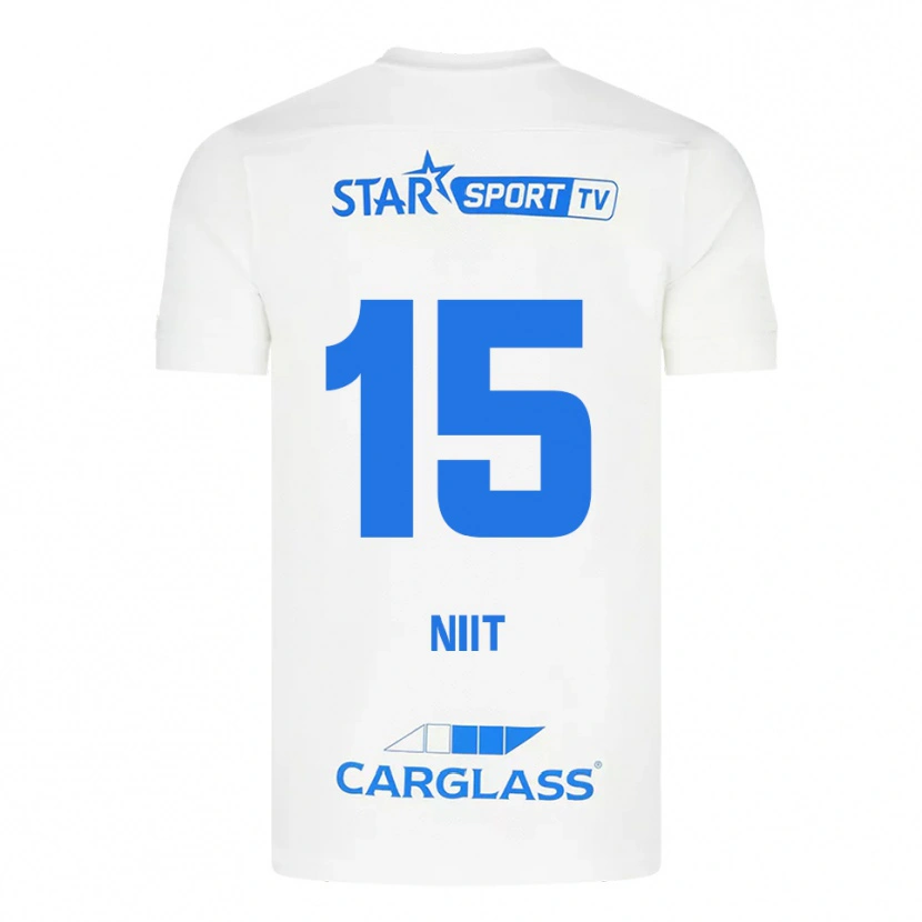 Danxen Men Eva-Maria Niit #15 White Blue Away Jersey 2025/26 T-Shirt
