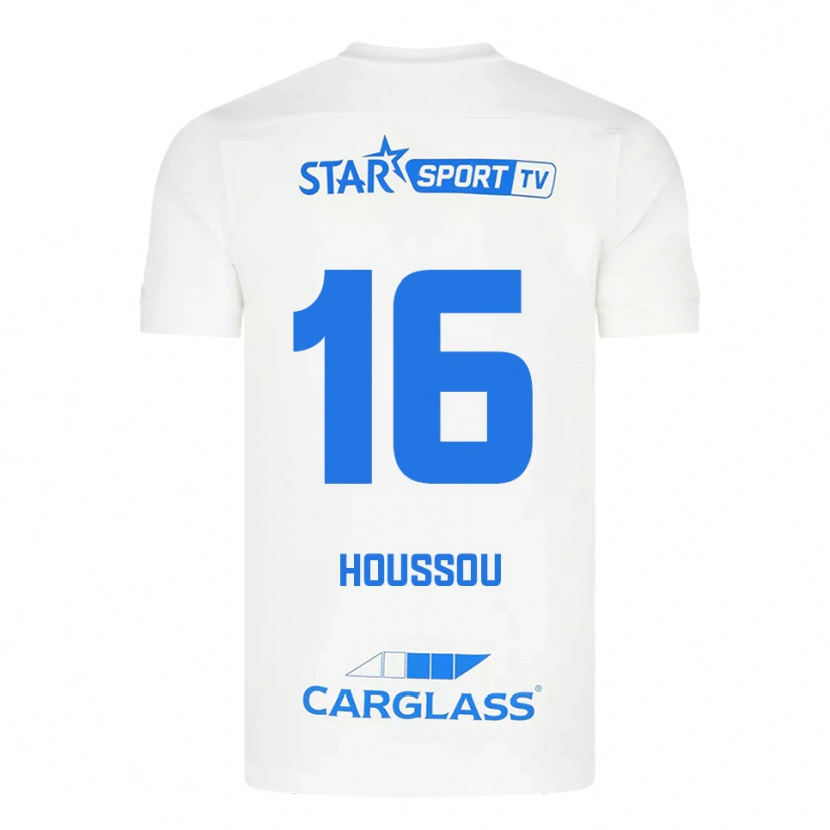 Danxen Men Josué Houssou #16 White Blue Away Jersey 2025/26 T-Shirt