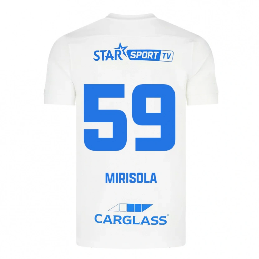 Danxen Men Robin Mirisola #59 White Blue Away Jersey 2025/26 T-Shirt