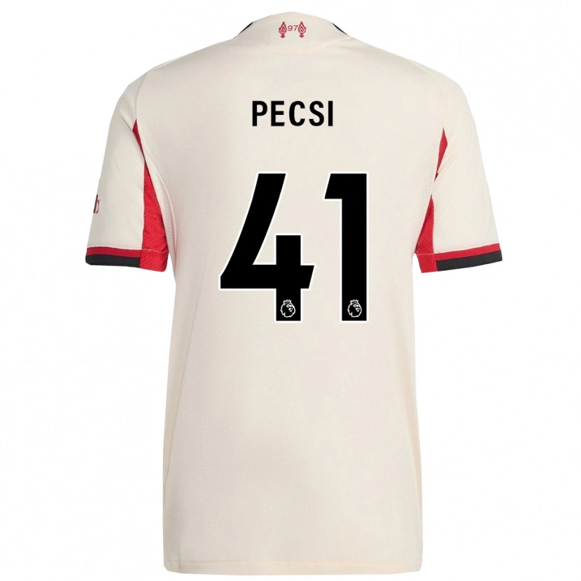 Danxen Men Ármin Pécsi #41 White Black Away Jersey 2025/26 T-Shirt