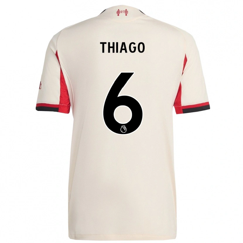 Danxen Men Thiago #6 White Black Away Jersey 2025/26 T-Shirt