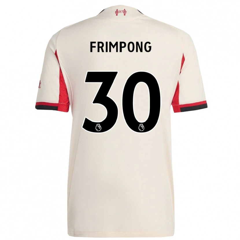 Danxen Men Jeremie Frimpong #30 White Black Away Jersey 2025/26 T-Shirt
