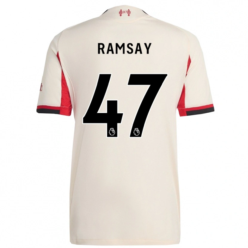 Danxen Men Calvin Ramsay #47 White Black Away Jersey 2025/26 T-Shirt