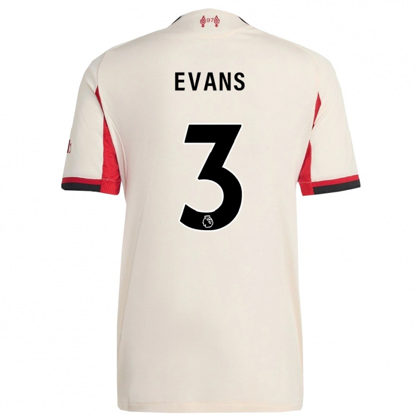Danxen Men Gemma Evans #3 White Black Away Jersey 2025/26 T-Shirt