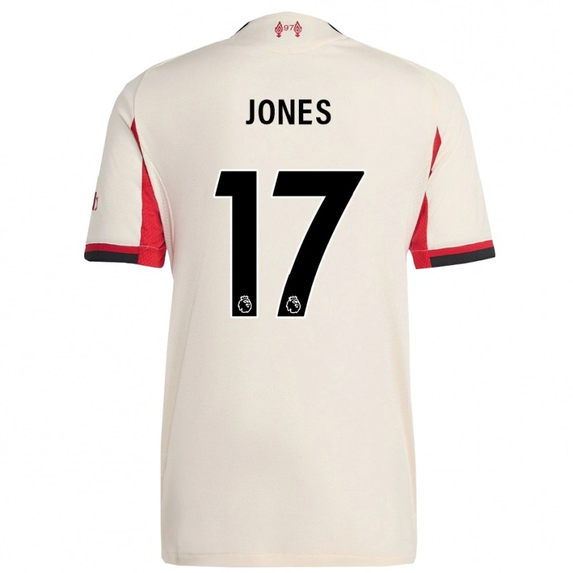 Danxen Men Curtis Jones #17 White Black Away Jersey 2025/26 T-Shirt