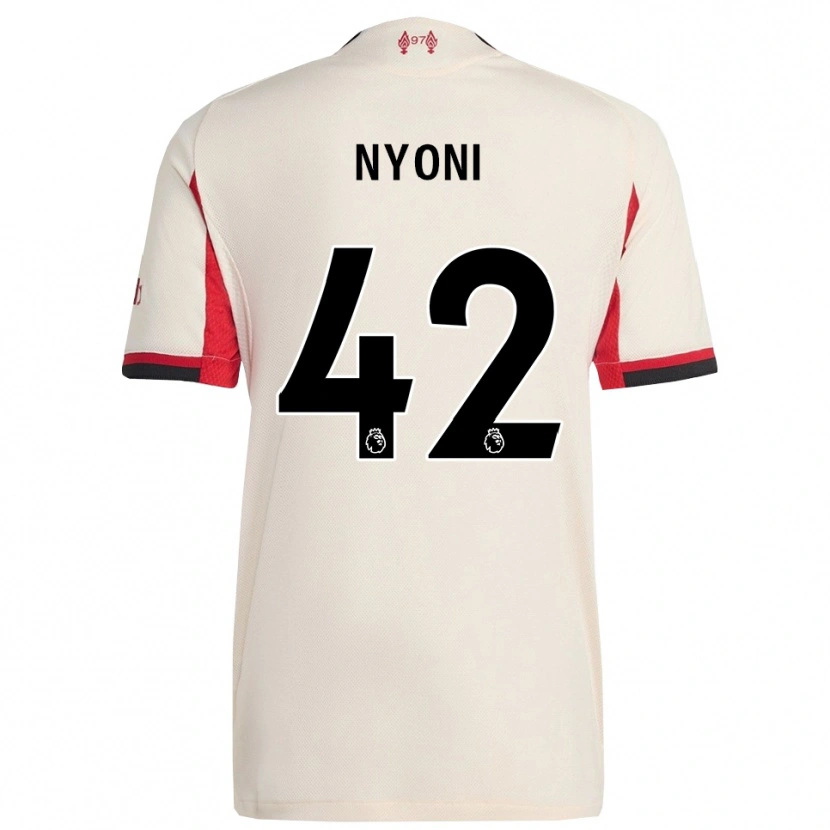 Danxen Men Trey Nyoni #42 White Black Away Jersey 2025/26 T-Shirt