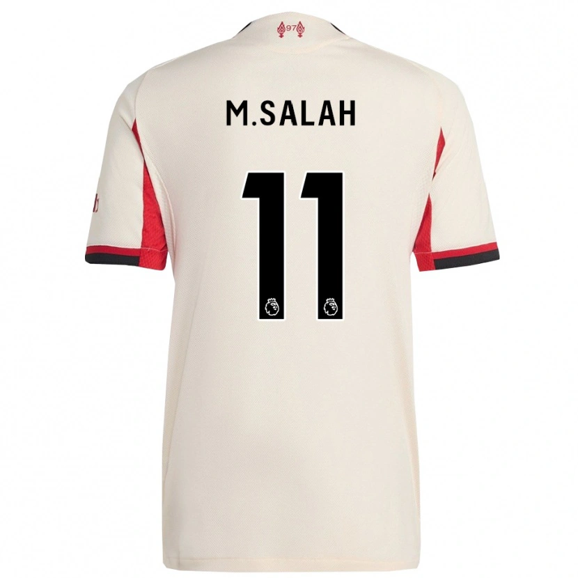 Danxen Men Mohamed Salah #11 White Black Away Jersey 2025/26 T-Shirt