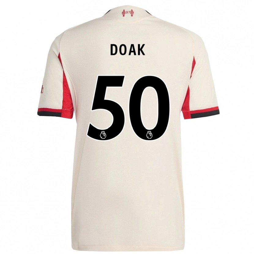 Danxen Men Ben Doak #50 White Black Away Jersey 2025/26 T-Shirt