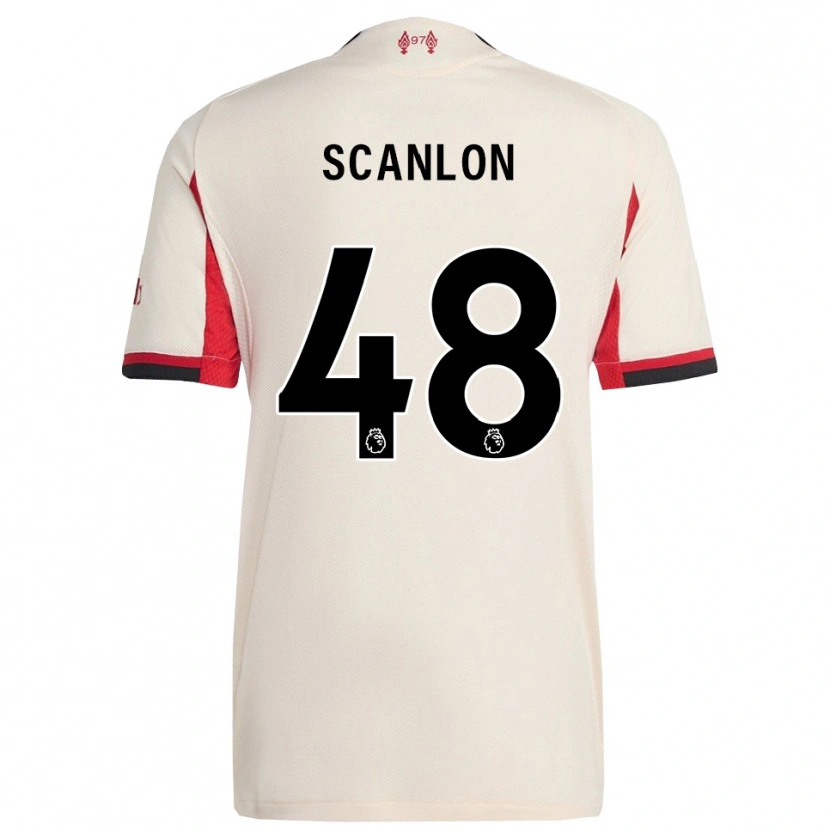 Danxen Men Calum Scanlon #48 White Black Away Jersey 2025/26 T-Shirt