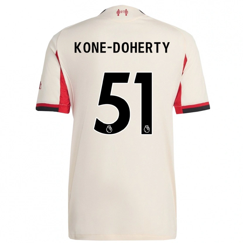 Danxen Men Trent Kone-Doherty #51 White Black Away Jersey 2025/26 T-Shirt