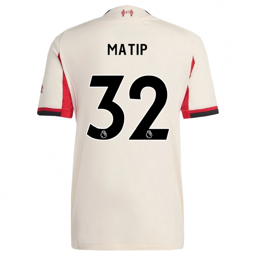 Danxen Men Joel Matip #32 White Black Away Jersey 2025/26 T-Shirt