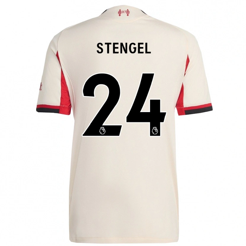 Danxen Men Katie Stengel #24 White Black Away Jersey 2025/26 T-Shirt