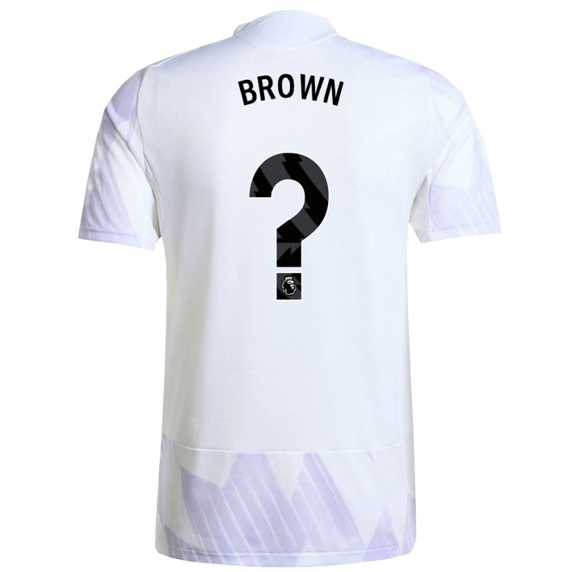 Danxen Men Nathaniel-Junior Brown #0 White Purple Purple Away Jersey 2025/26 T-Shirt