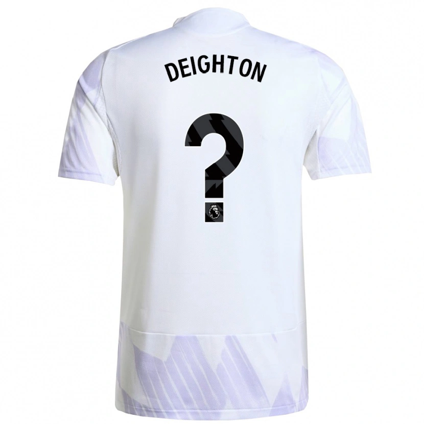 Danxen Men Joe Deighton #0 White Purple Purple Away Jersey 2025/26 T-Shirt