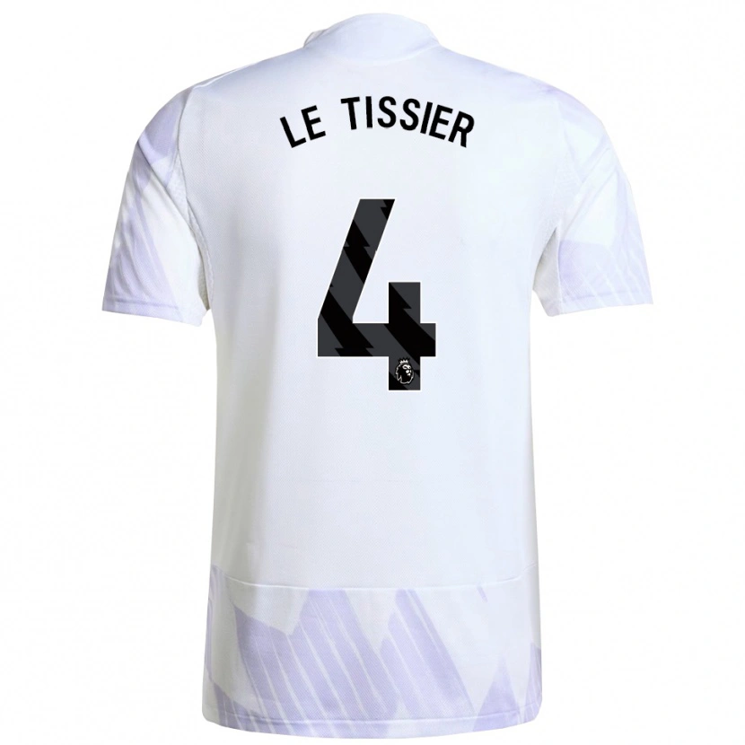 Danxen Men Maya Le Tissier #4 White Purple Purple Away Jersey 2025/26 T-Shirt