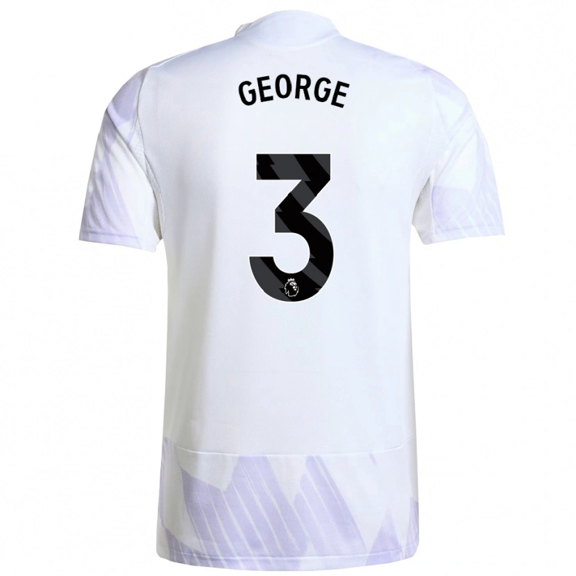 Danxen Men Gabby George #3 White Purple Purple Away Jersey 2025/26 T-Shirt