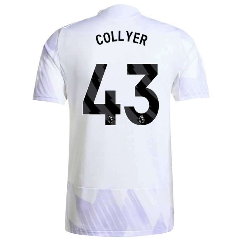 Danxen Men Toby Collyer #43 White Purple Purple Away Jersey 2025/26 T-Shirt