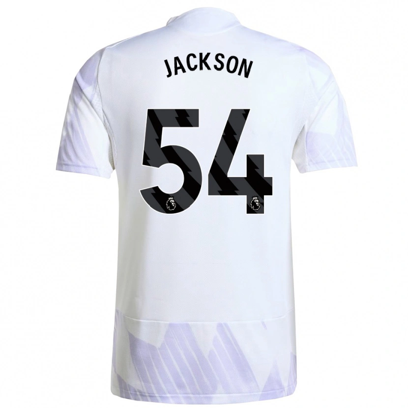 Danxen Men Louis Jackson #54 White Purple Purple Away Jersey 2025/26 T-Shirt