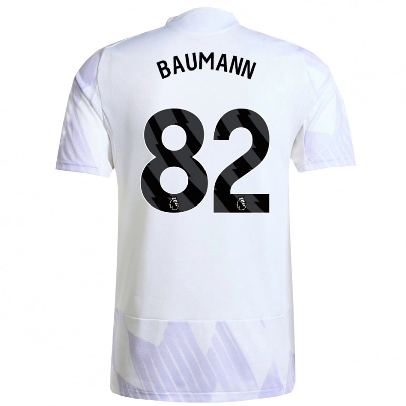 Danxen Men Zach Baumann #82 White Purple Purple Away Jersey 2025/26 T-Shirt